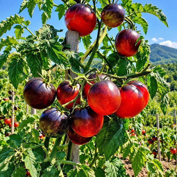 498 Dark Tiger Tomato, 5 Seeds