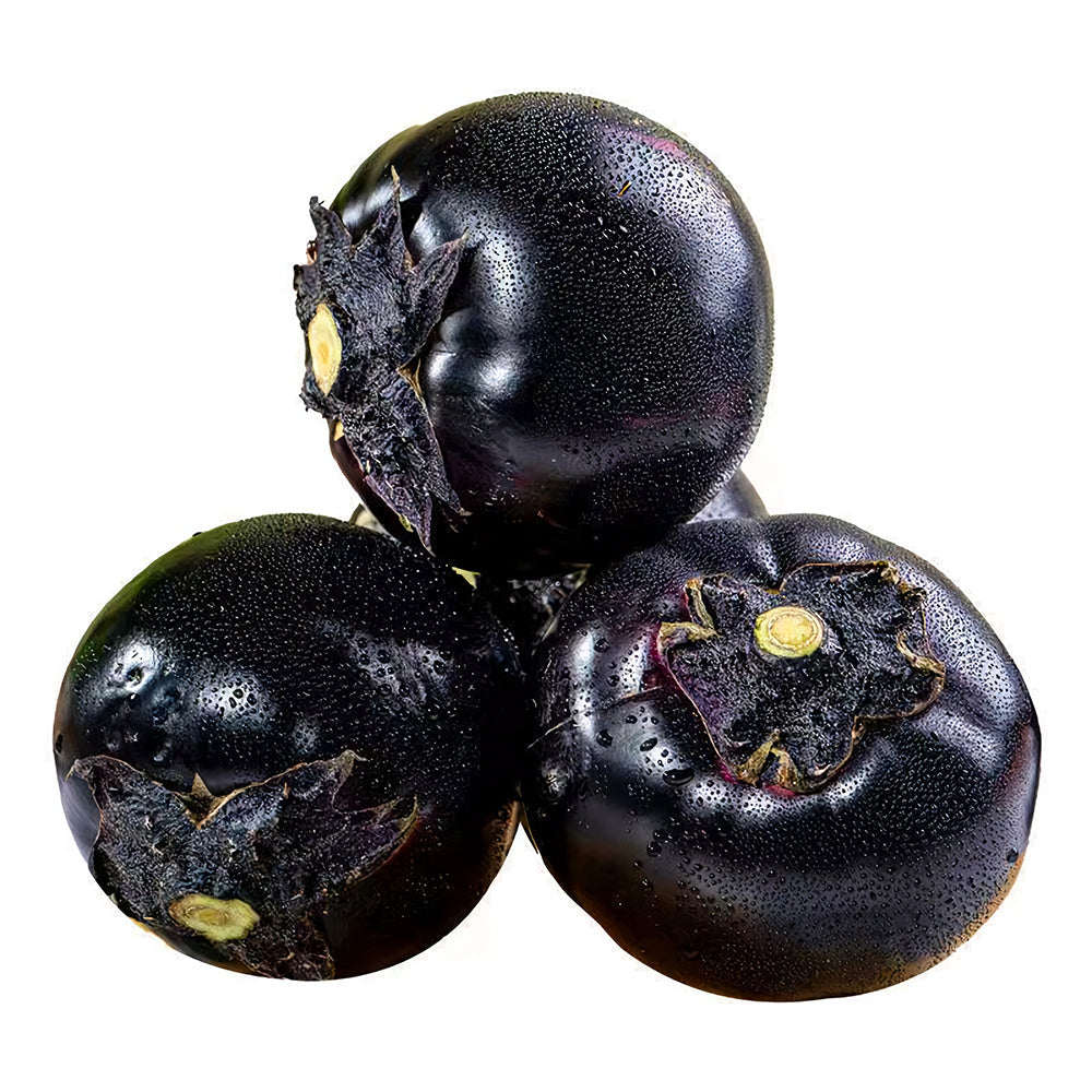 'Black Boss' Round Eggplant Seeds