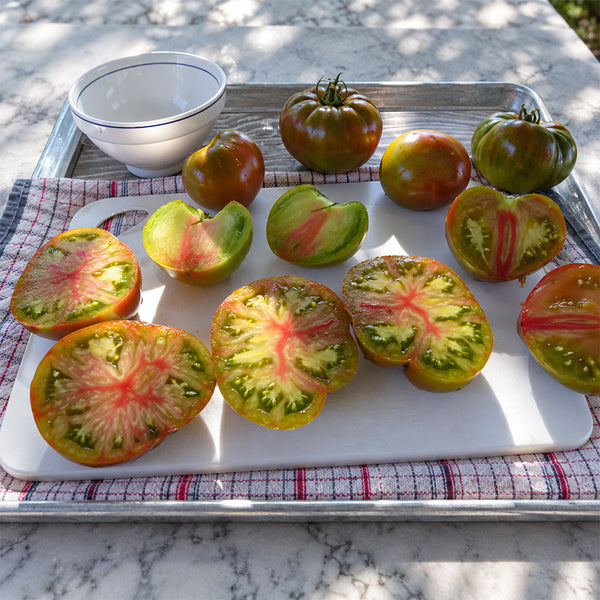 283 Everett's Rusty Oxheart Tomato, 5 Seeds