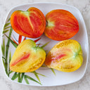 407 Cœur de Zèbre Abricot Tomato, 5 Seeds